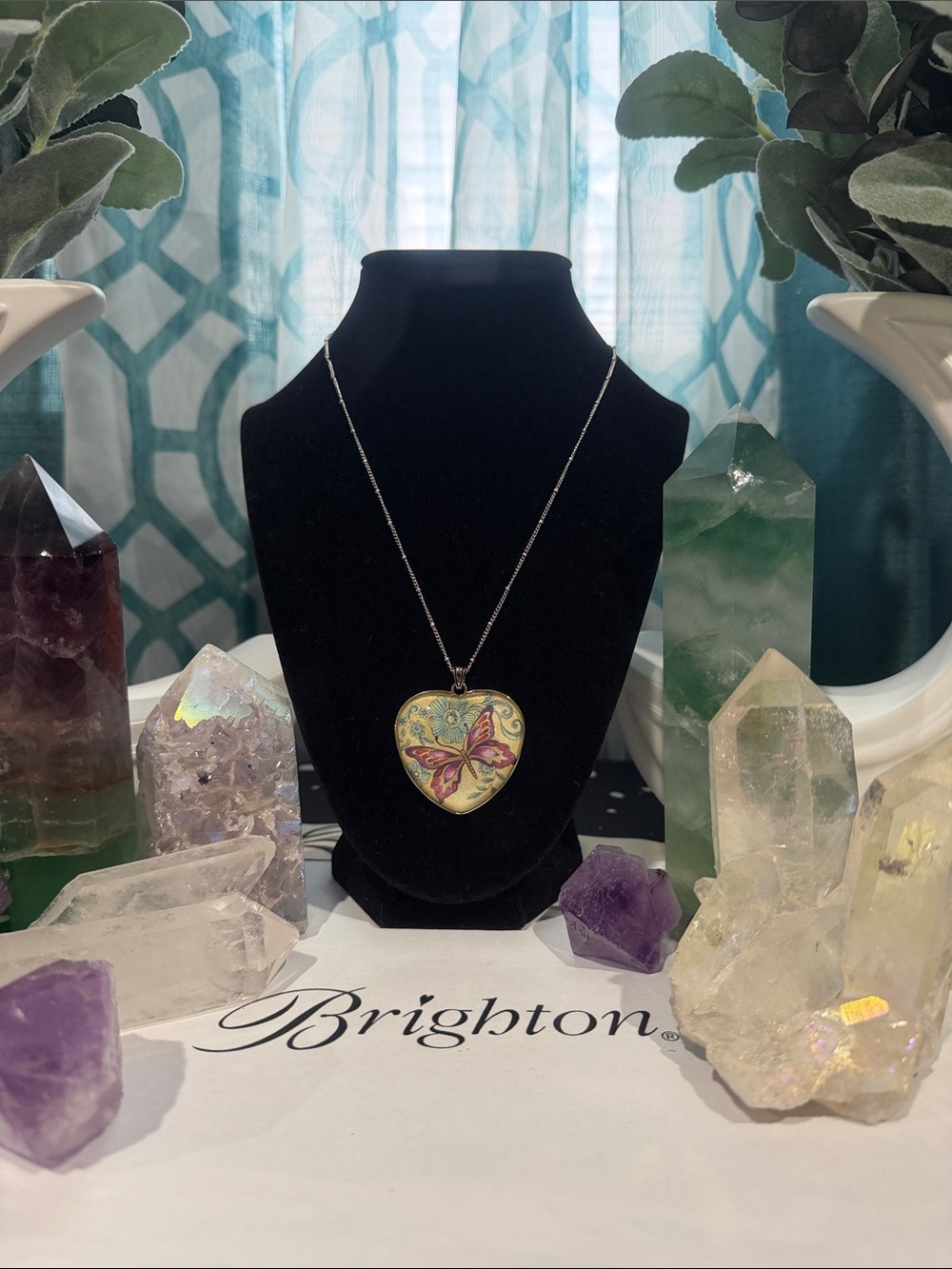 🦋 BRIGHTON RARE VINTAGE Silver Butterfly Necklace!